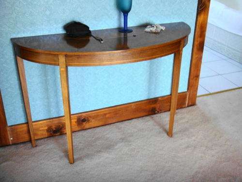 Half Round Inlaid Table