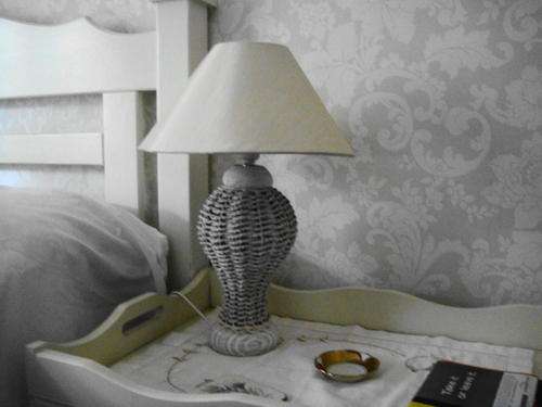 Bedside Lamps in Pale Grey