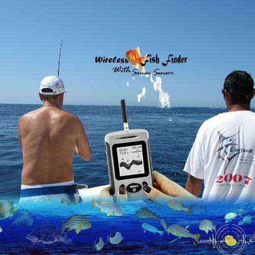 Wireless Fish Finder with Sonar Sensor (2.8 Inch Display)