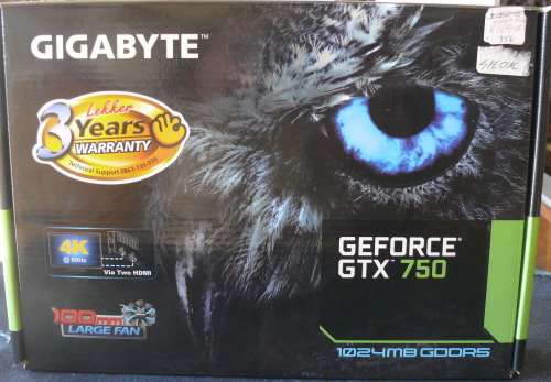 GEFORCE GTX 750 Gigabyte DDR5 1GB