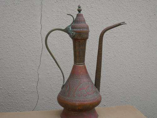 Solid copper "tea pot"