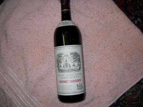 Groot Constantia 1973 Cab Sav UP FOR AUCTION!!!