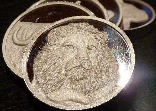 1 OUNCE PURE SILVER COIN ( RSA BIG FIVE )