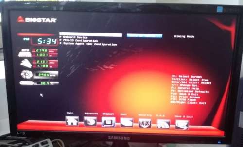 Biostar TB250-BTC, MB, CPU + 5 X PCI-E riser sets.