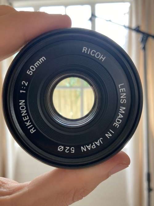 Ricoh Rikenon 50mm f2 film camera lens