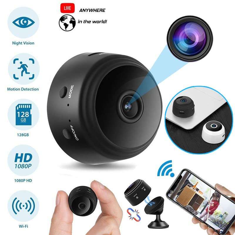 Mini Camera, Wifi Hidden Camera, Wireless HD 1080P Indoor Home Small Spy Camera