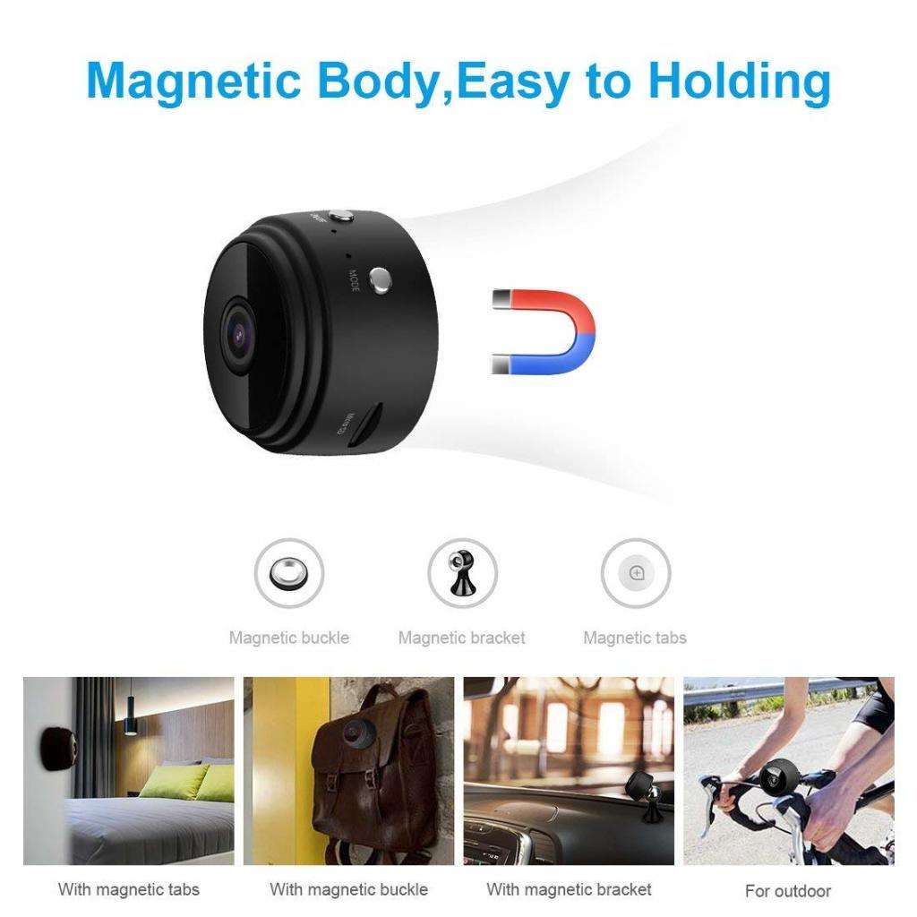 Mini Camera, Wifi Hidden Camera, Wireless HD 1080P Indoor Home Small Spy Camera