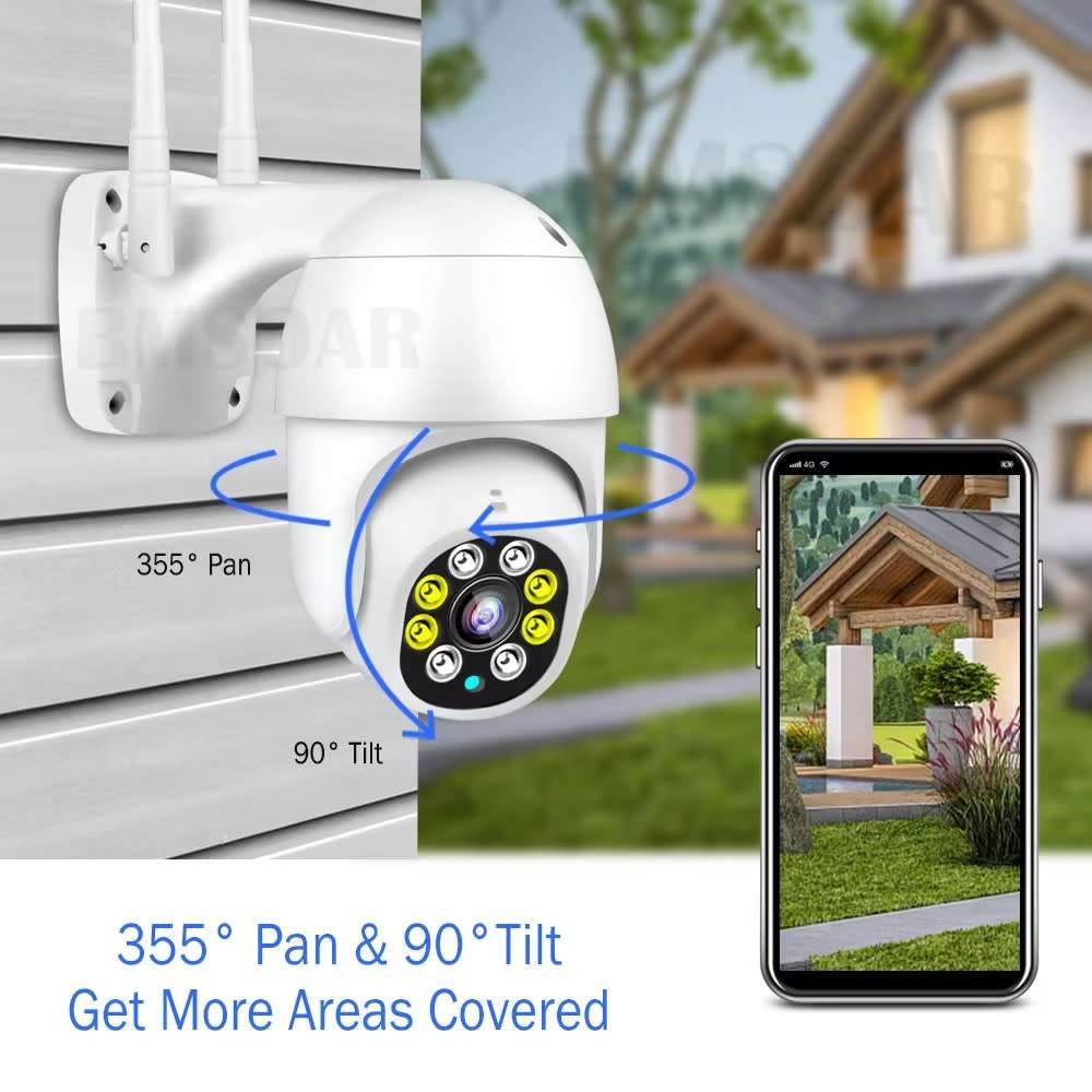 HD 1080P Outdoor WiFi IP Camera Security Monitoring Two-Channel Audio IP65 Waterproof