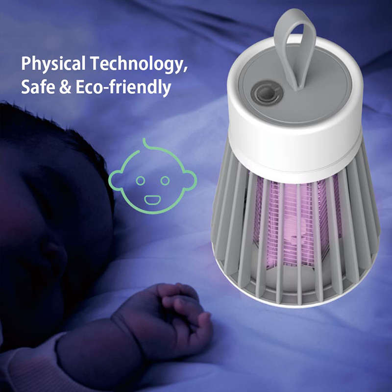 USB Electric Mosquito Killer With UV And Electric Shock Built-in Battery Silent Bug Killer