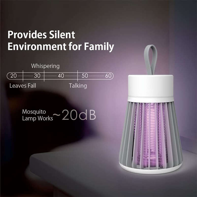 USB Electric Mosquito Killer With UV And Electric Shock Built-in Battery Silent Bug Killer