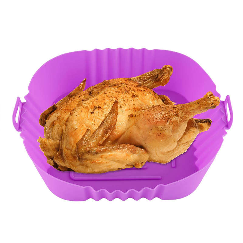 Reusable Silicone Air Fryer Mat Using Fryer Basket Suitable for Kitchen Oven Cookware
