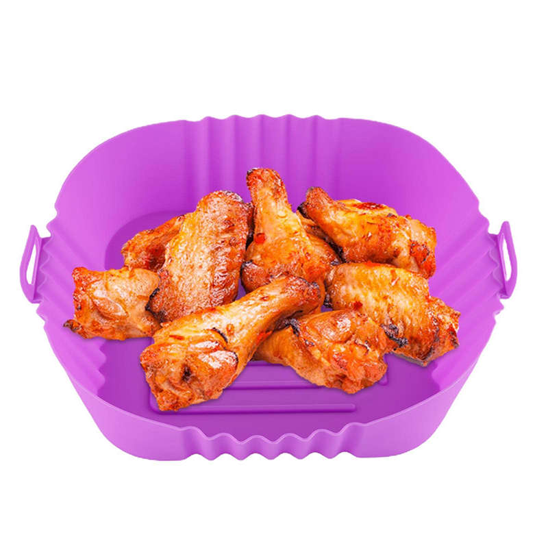 Reusable Silicone Air Fryer Mat Using Fryer Basket Suitable for Kitchen Oven Cookware