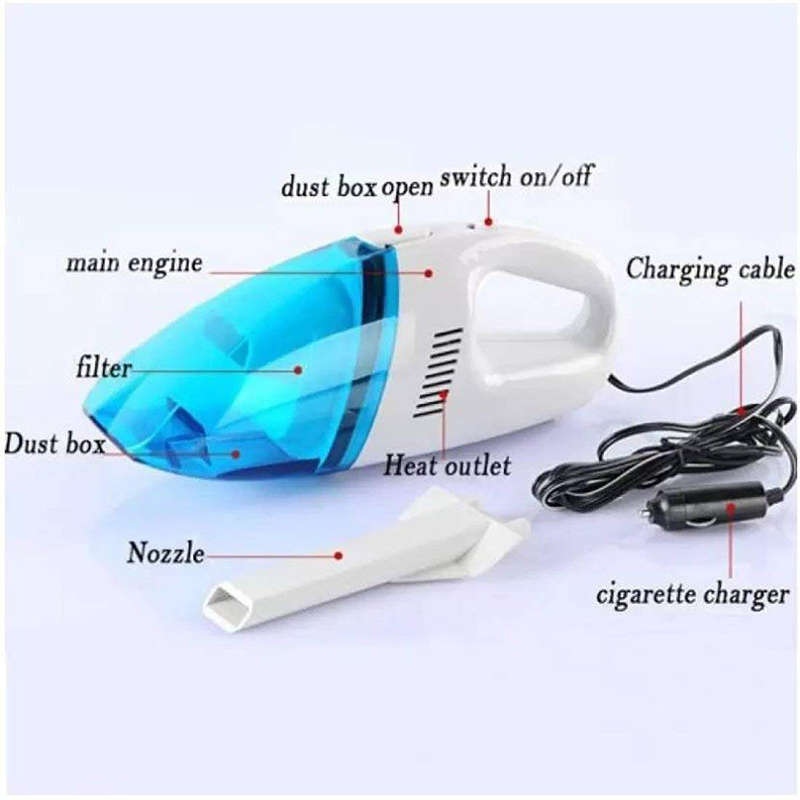 Mini Super Suction Portable Handheld Car Vacuum Cleaner (12V)