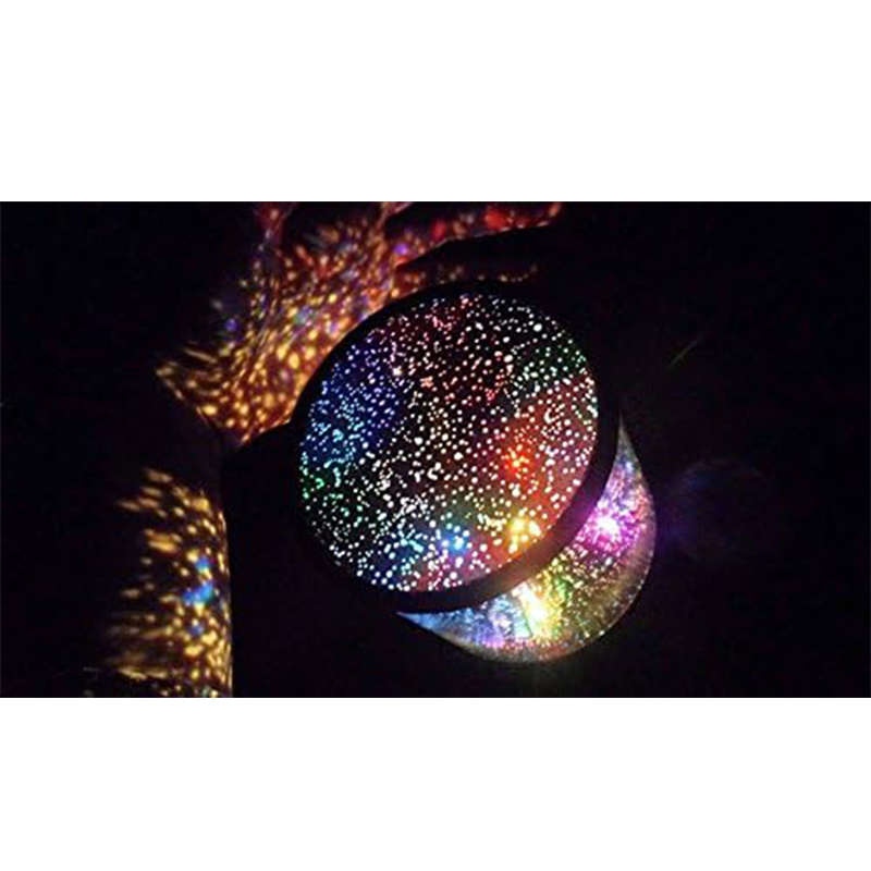 Starry Sky Projector Creative Rotating Night Light Fantasy Bedroom Bedside Lamp Children`s Sleeping