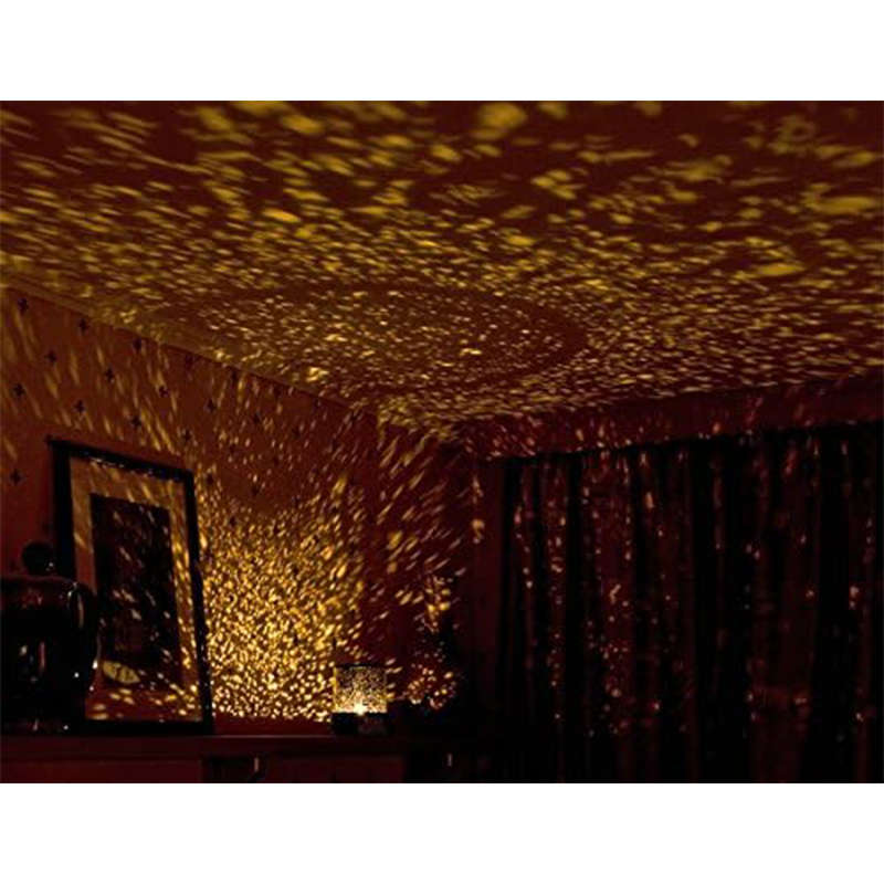 Starry Sky Projector Creative Rotating Night Light Fantasy Bedroom Bedside Lamp Children`s Sleeping
