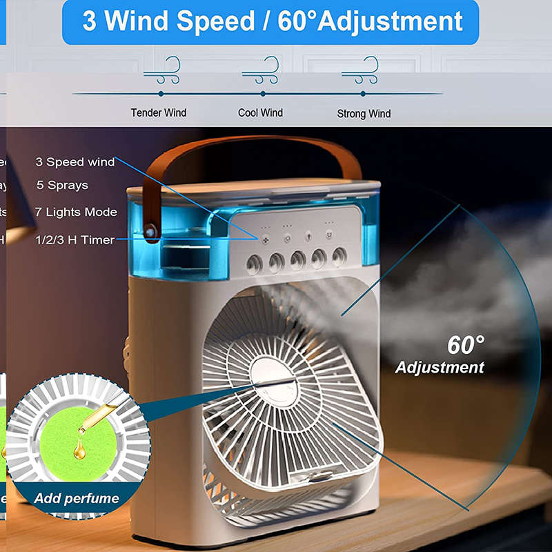 Small Spray Fan, Water Fan, Usb Fan, Portable Fan, Air Conditioner, Humidifier, Portable Air Conditi