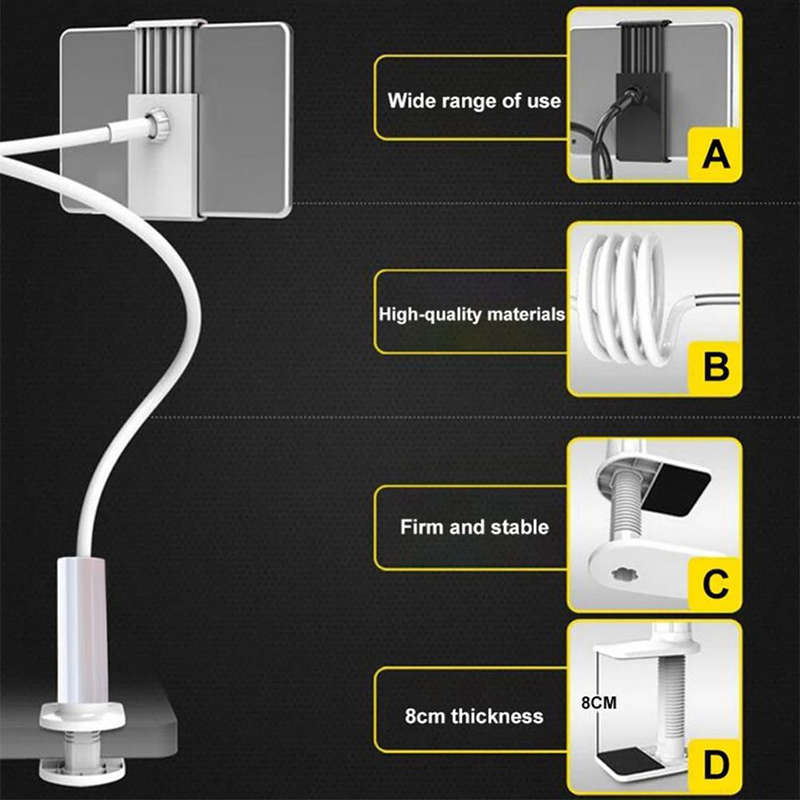 Spiral Base Lazy Mobile Phone Tablet Holder Bedside Mobile Phone Holder