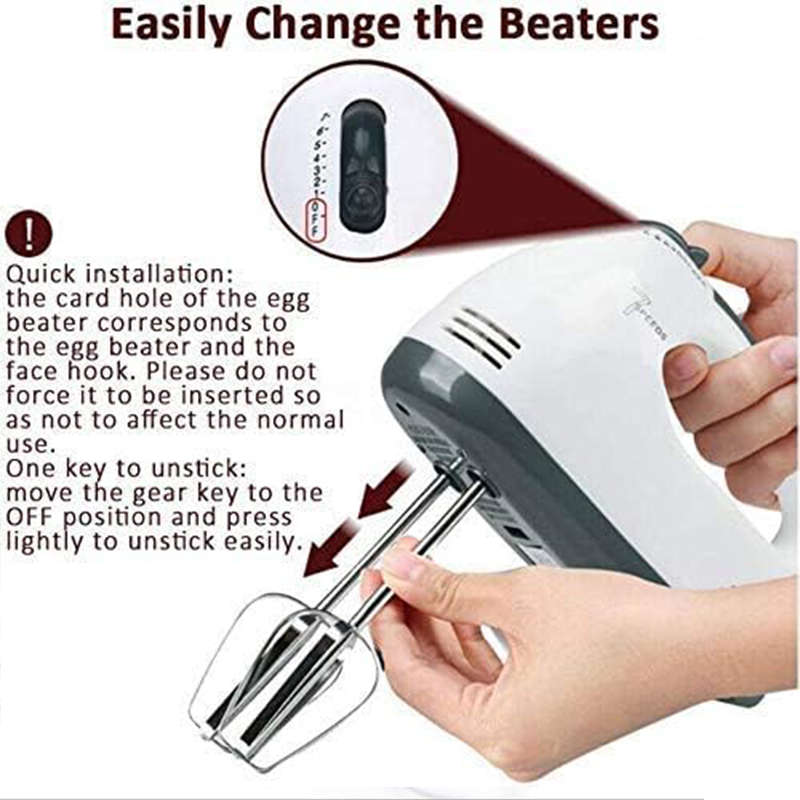 The Scarlett Super Hand Mixer Is Easy To Hold, Has 7 Speed Settings And Is Simple To Operate.