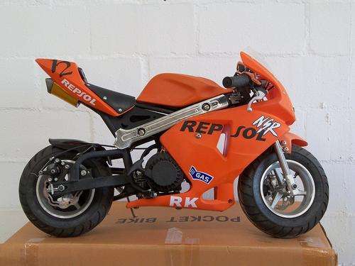 NEW ORANGE 49CC POCKET BIKE