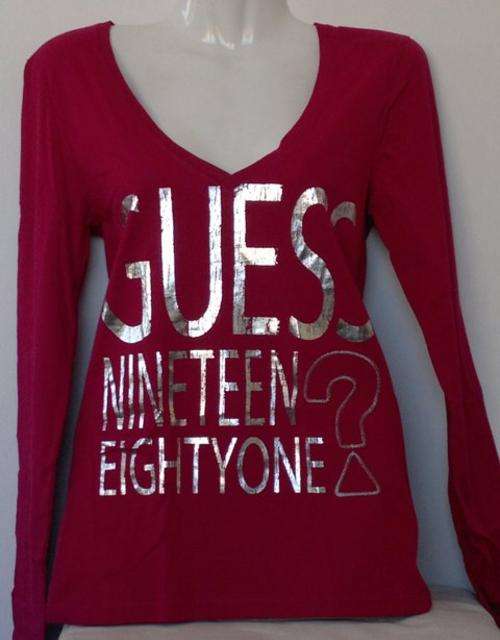 ***100% A U T H E N T I C ***  Guess Pink Top Size: XS/S/M