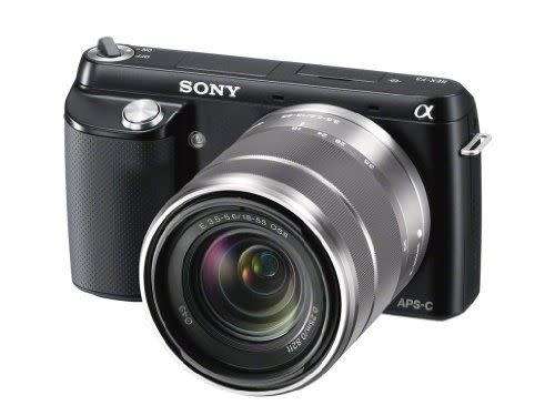 Sony NEX-F3 mirrorless camera with accessories - revised