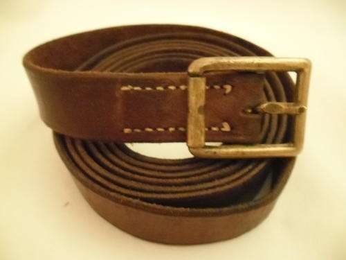 Vintage Leather Trunk or Suitcase belt/strapping,  2.13 m long