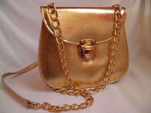 GOLDEN BOX CLUTCH BAG, ALMOST NEW CONDITION!!!