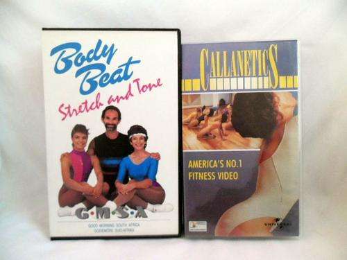 TWO FITNESS VIDEOS: CALLANETICS & BODY BEAT STRETCH AND TONE VHS/VCR VIDEO TAPES