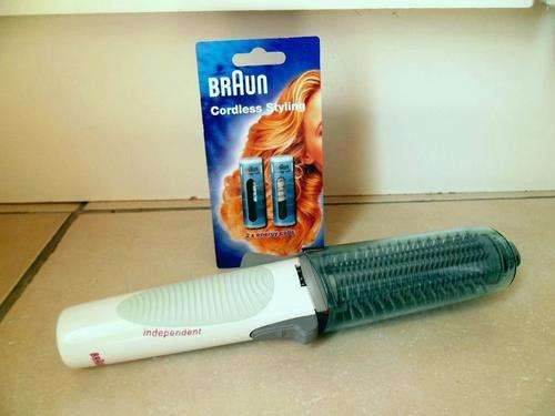 Braun cordless curling brush shop