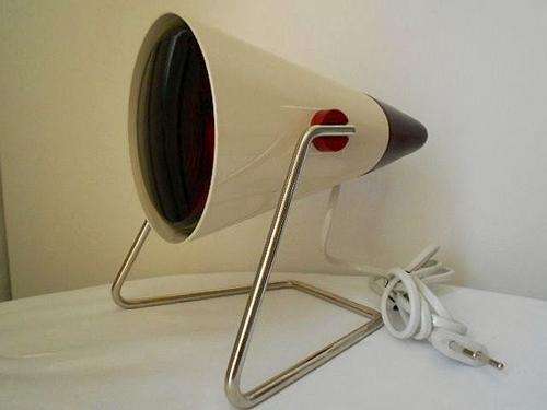 REDUCED BY 50 %!VINTAGE 60S/70S PHILIPS BAKELITE *INFRAPHIL* INFRA RED LIGHT HEALING LAMP, LIKE NEW!