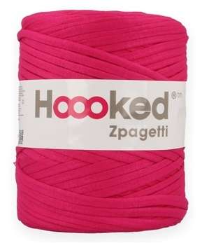 SPAGHETTI T-SHIRT YARN - SUPER PINK - SOLD PER METER