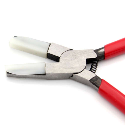 PLASTIC SOFT JAW PLIERS - STAINLESS STEEL - BEADING TOOL - 13.5cm