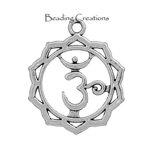 Chakra Pendants Antique Silver Sahasrara