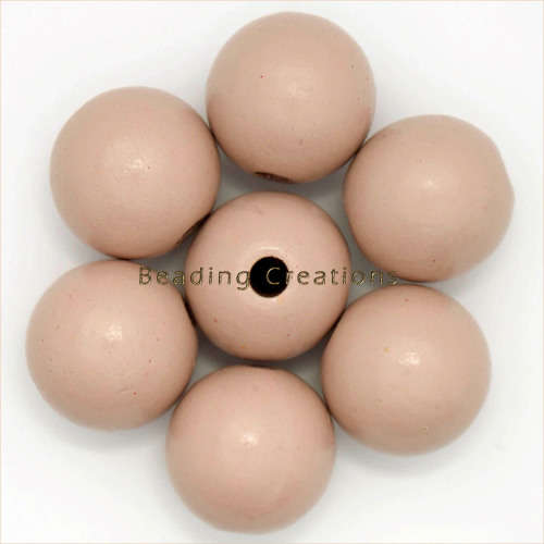 WOODEN BEADS - NATURAL - NUDE - ROUND - 10mm - 20 PCS