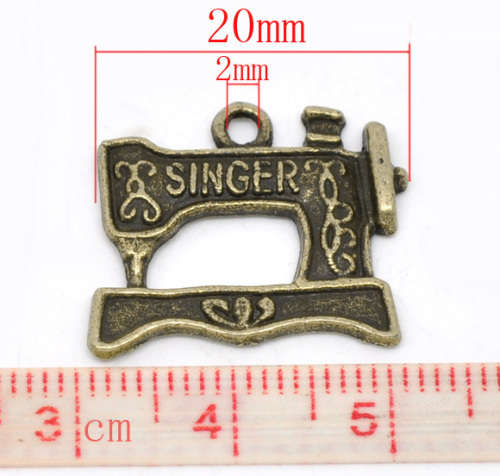 CHARMS/CHARM/CHARM PENDANTS/BRONZE CHARM/SEWING MACHINE CHARM/BEADING CHARMS/BRACELET CHARMS