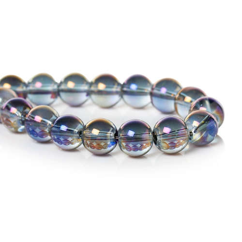 BEADS/BEAD/GLASS BEADS/ROUND GLASS BEADS/GREY AB GLASS BEADS/8MM GLASS BEADS