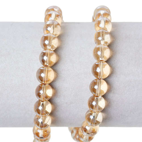 BEADS/BEAD/GLASS BEADS/ROUND GLASS BEADS/PEACH AB GLASS BEADS/8MM GLASS BEADS