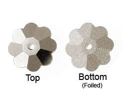 SWAROVSKI CRYSTAL - FOILED - AB - 8mm - MARGUERITE LOCHROSE FLOWER BEADS - 3700