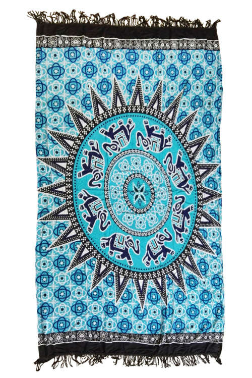 MANDALA - YOGA MAT - BOHO DECOR - BEACH THROW - TOWEL - SHAWL - WALL HANGING TAPESTRY