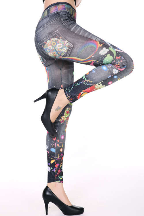 ***LOCAL STOCK*** MUSIC GIRL DREAMY PRINT LEGGINGS - ONE SIZE