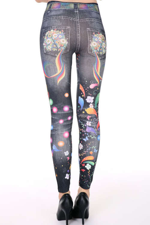 ***LOCAL STOCK*** MUSIC GIRL DREAMY PRINT LEGGINGS - ONE SIZE