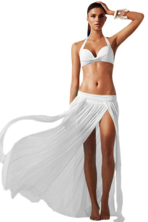 MAGNIFICENT MESH BEACHWEAR MAXI SKIRT - ONE SIZE