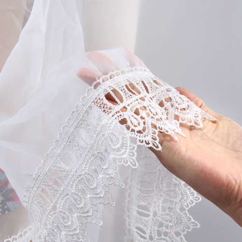 ***LOCAL STOCK*** SEXY WHITE V-NECK CROCHET LACE AND CHIFFON BATWING BEACH COVER UP - ONE SIZE