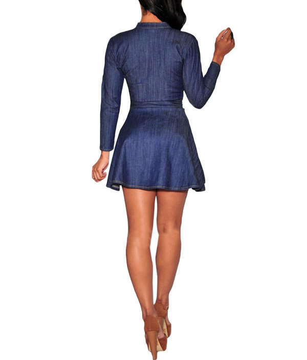 DENIM MINI DRESS