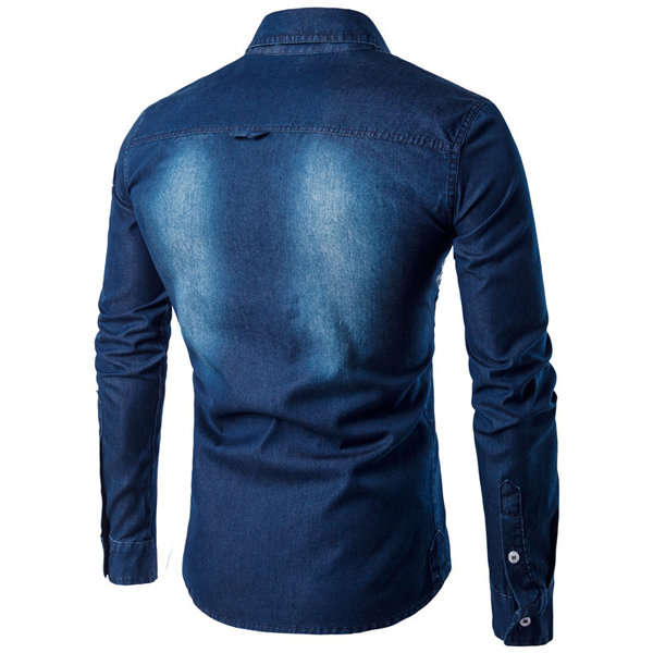 MENS SHIRTS/MENS JEAN SHIRT/MEN'S COTTON SHIRTS/MENS CASUAL DENIM SHIRTS/MENS LONG SLEEVE SHIRT