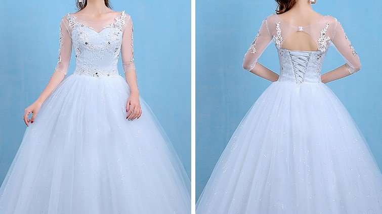 WEDDING DRESSES/WEDDING DRESS/ WHITE WEDDING DRESS