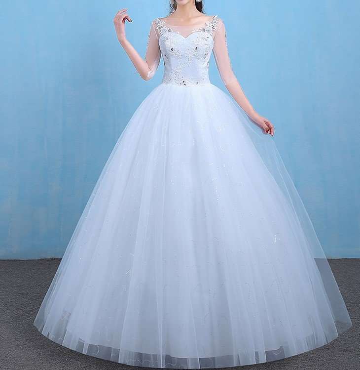WEDDING DRESSES/WEDDING DRESS/ WHITE WEDDING DRESS