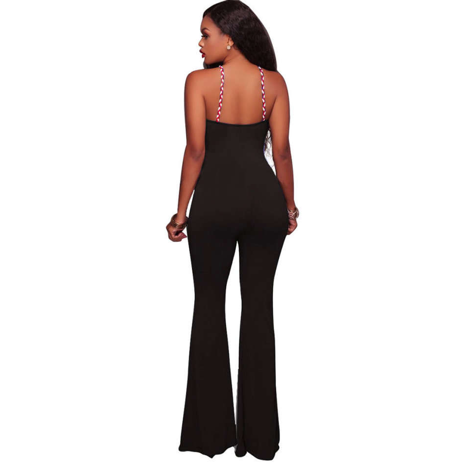 JUMPSUITS/JUMPSUIT/SEXY JUMPSUIT/RED STRIPED JUMPSUIT/BELL BOTTOMS JUMPSUIT