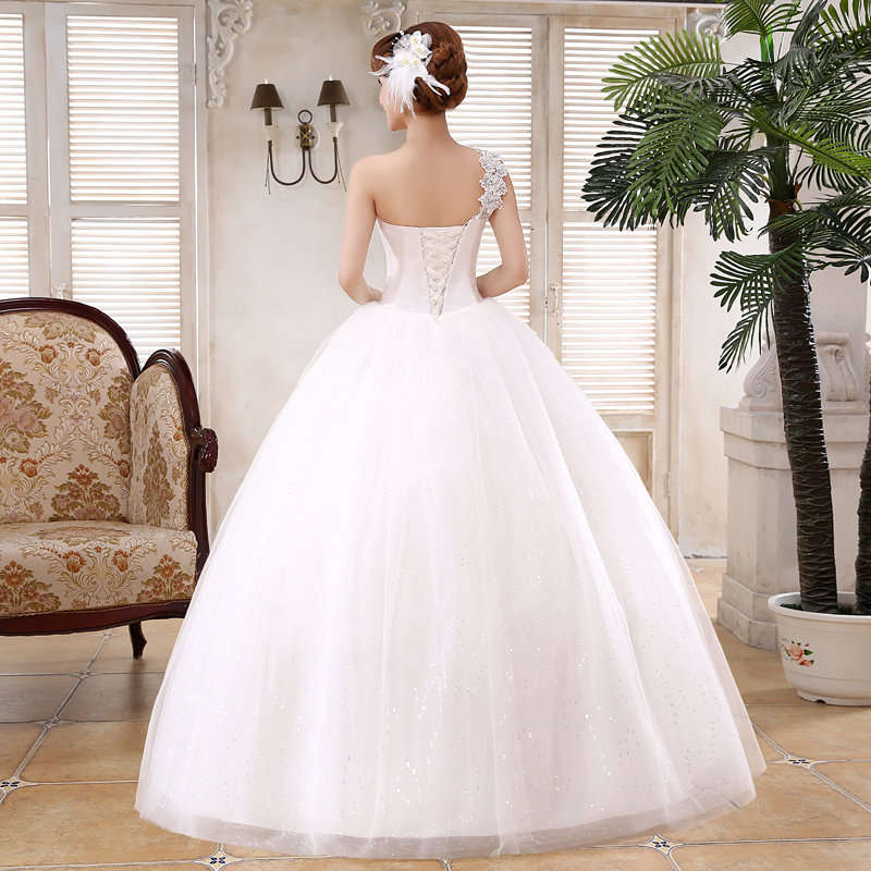 White Embellished Wedding Dress