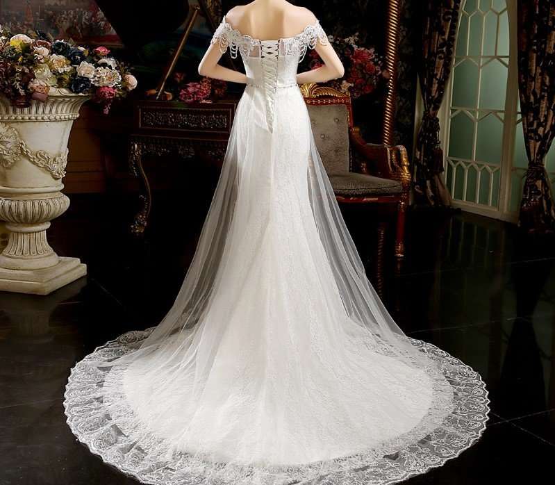 WEDDING DRESSES/WEDDING DRESS/WHITE WEDDING DRESS/RHINESTONE WEDDING DRESS